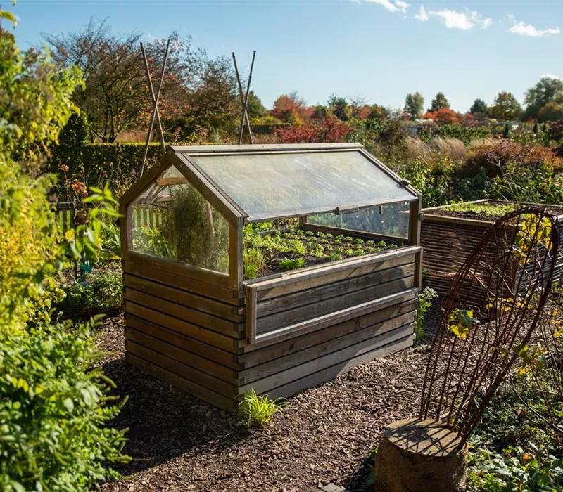 Ein Hochbeet als Highlight im Garten
